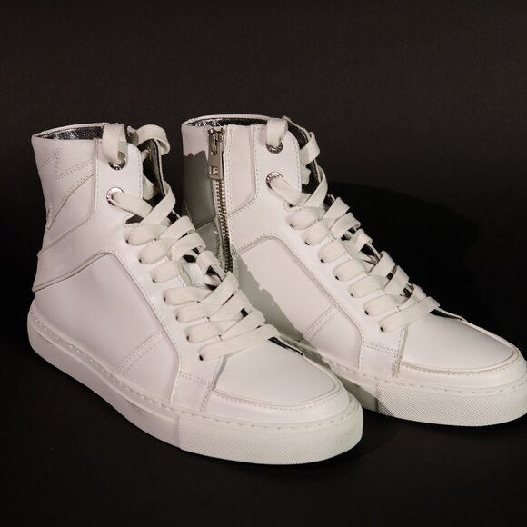 Zadig & Voltaire ZV1747 High Flash High-Top Sneaker Platform - NWOT - Size 39 - Picture 3 of 6